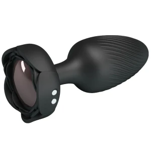 PRETTY LOVE - OSBORN PLUG ANAL AVEC LUMIÃRE LED NOIR 9,8 CM